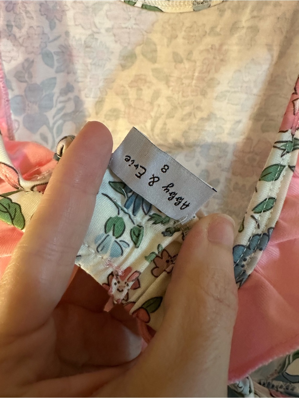 Floral Pink Flutter-Sleeve Dress for Girls - Picture 4 of 4
